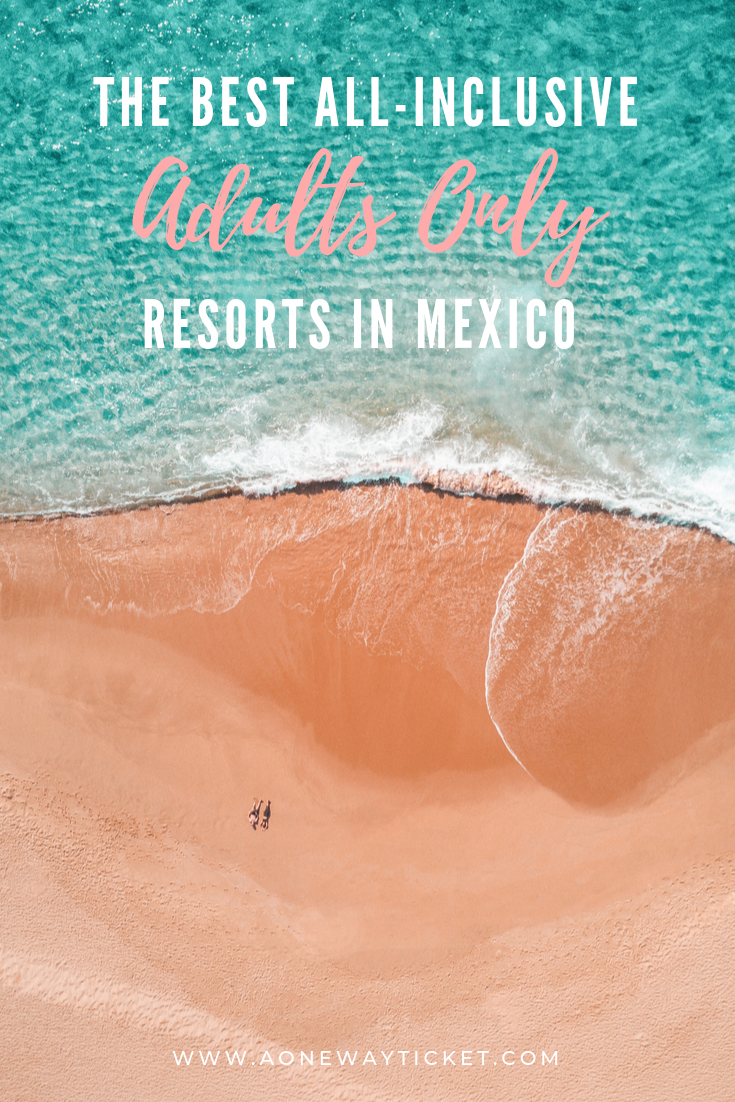 Mexico has some of the best beaches in the world, so it's no surprise it's an extremely popular destination for all inclusive resorts. Learn about all the best adults only all inclusive resorts in Mexico, whether you want to visit Cancun, Riviera Maya, or Cabo. On a budget? My favorite budget adults only all inclusive is on the list too! There are options for friend groups, bachelor and bachelorette parties, couples, and honeymoons! #mexico #mexicoresorts #allinclusive #cancun #cabo