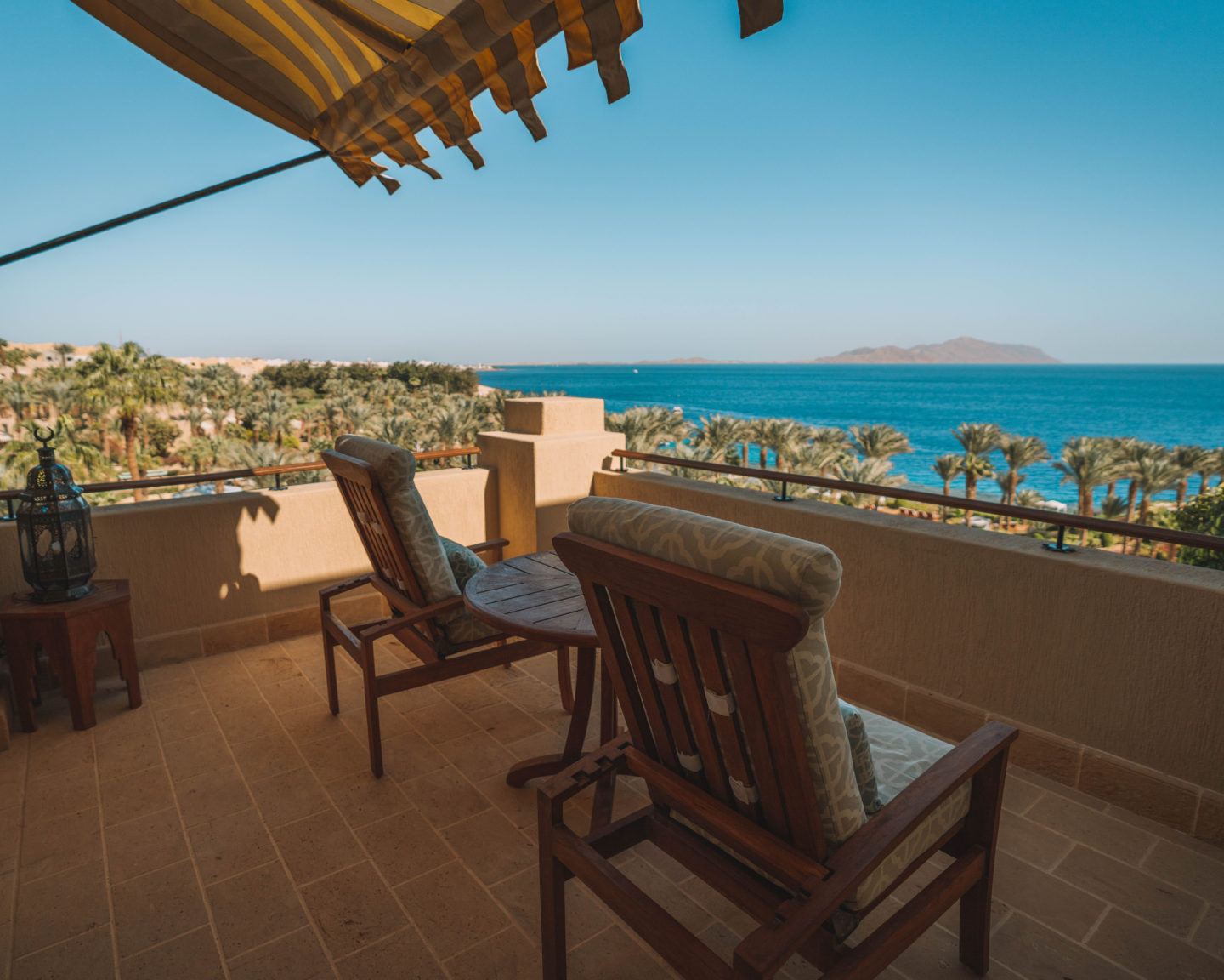 balcony views at Four Seasons Sharm El Sheikh 