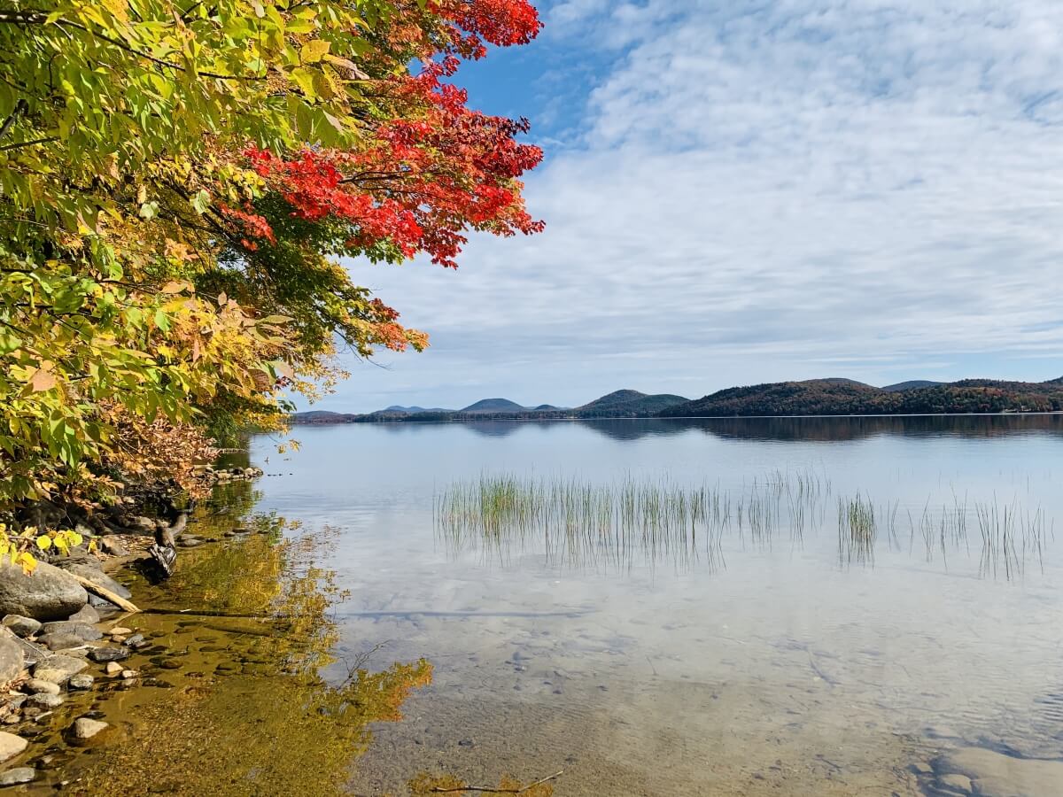lake with autumn leaves new york state best road trips in the usa