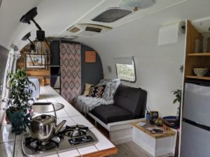 airstream trailer turned into an airbnb