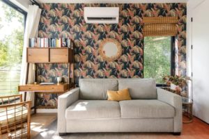 funky wallpaper and design in home austin texas