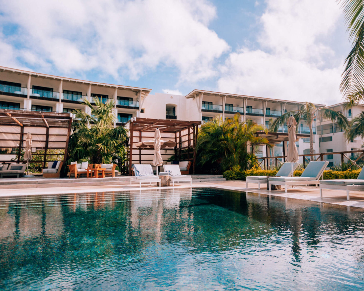 One of the few pools at UNICO 2087 Riviera Maya