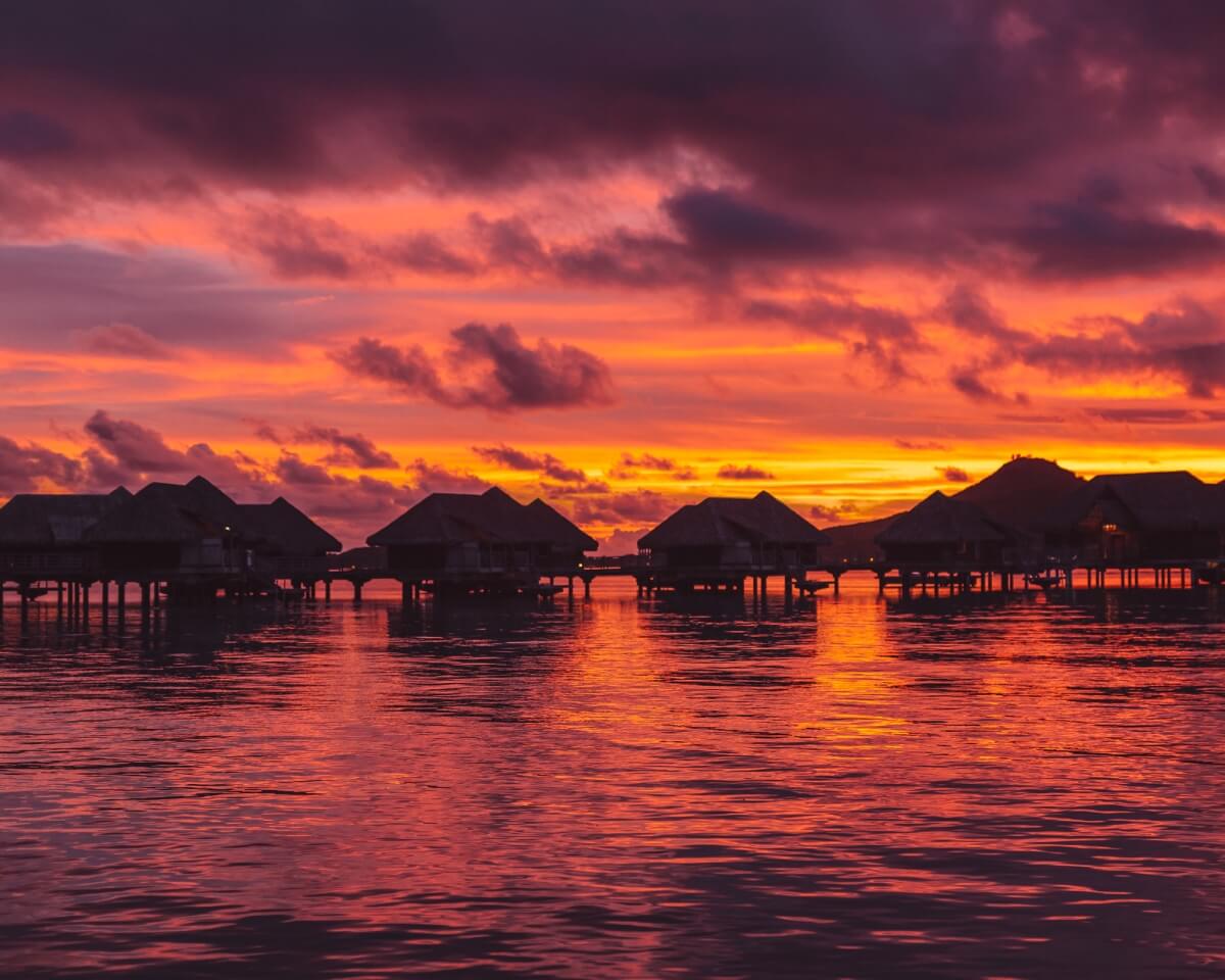 Bora Bora Island Sunset